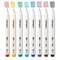 KINGART® Inkline™ Fine Line Art & Graphic Pens, Archival Japanese Ink, Set of 8 Unique Colors, Size 05 Nib